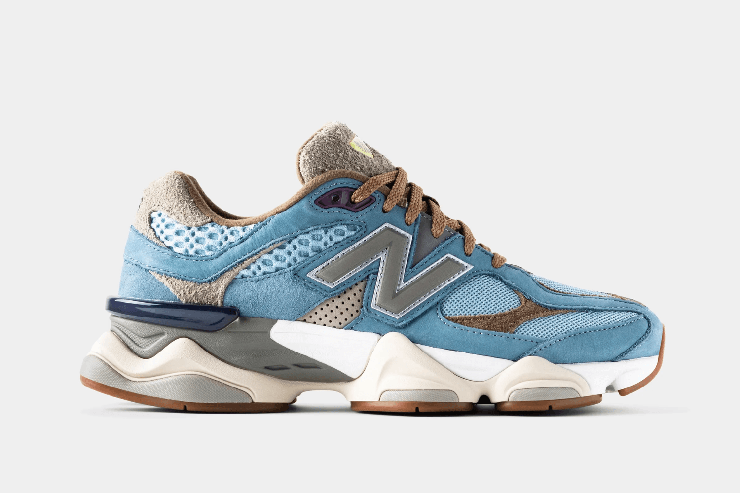 Up-close beelden Bodega x New Balance 9060 &#8216;Age of Discovery&#8217;