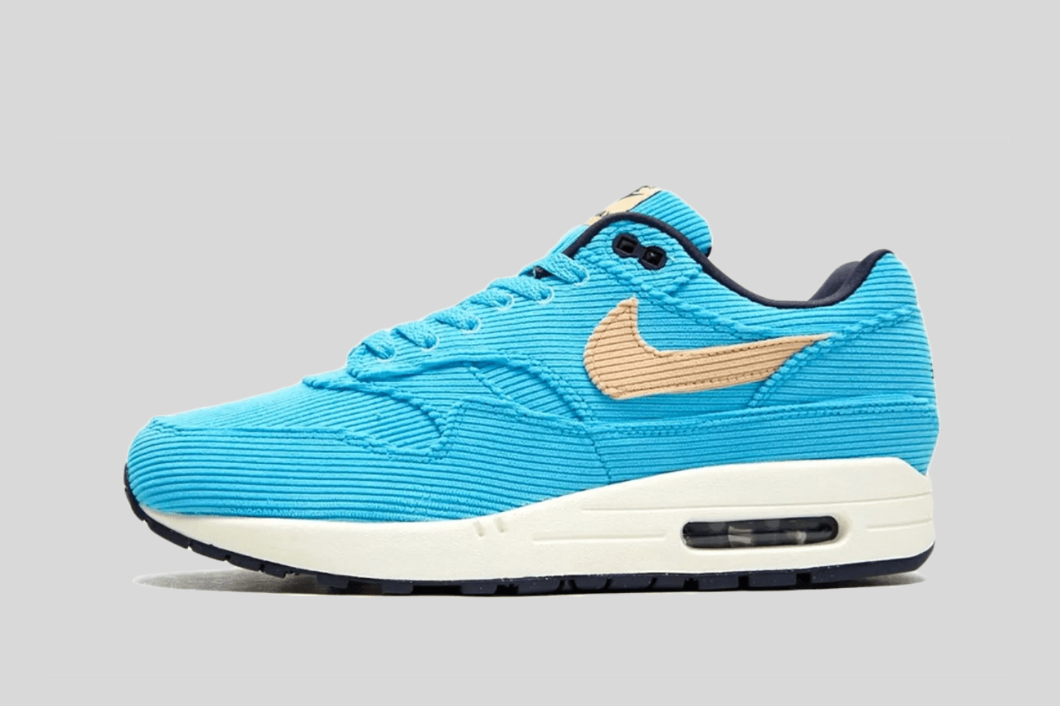 De Nike Air Max 1 Corduroy &#8216;Baltic Blue&#8217; wordt in 2023 verwacht