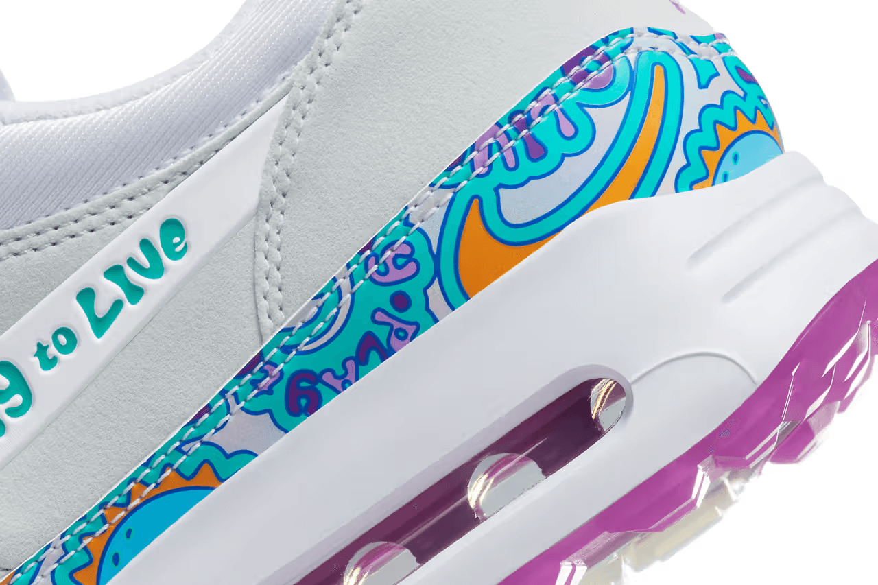 Nike Air Max 1 Golf 'Play to Live' detail shot