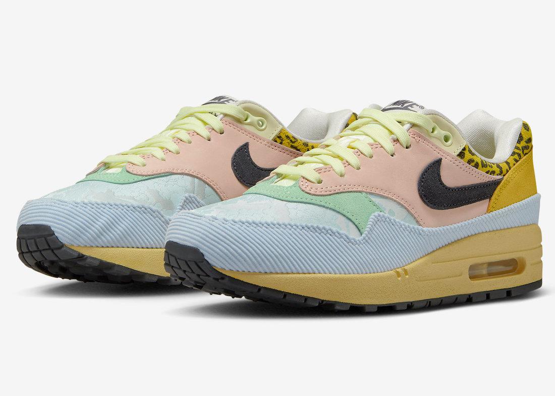 Nike Air Max 1 ’87 Corduroy WMNS 'Tiger Leopard' twee sneakers