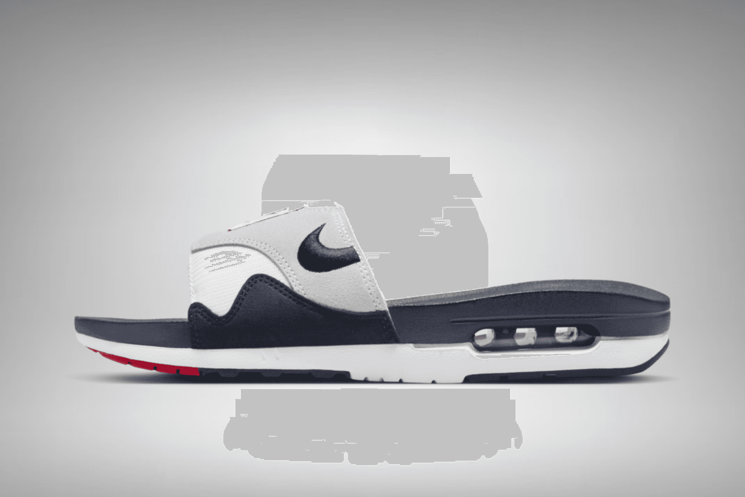 De Nike Air Max 1 Slide verschijnt in een &#8216;Obsidian&#8217; colorway