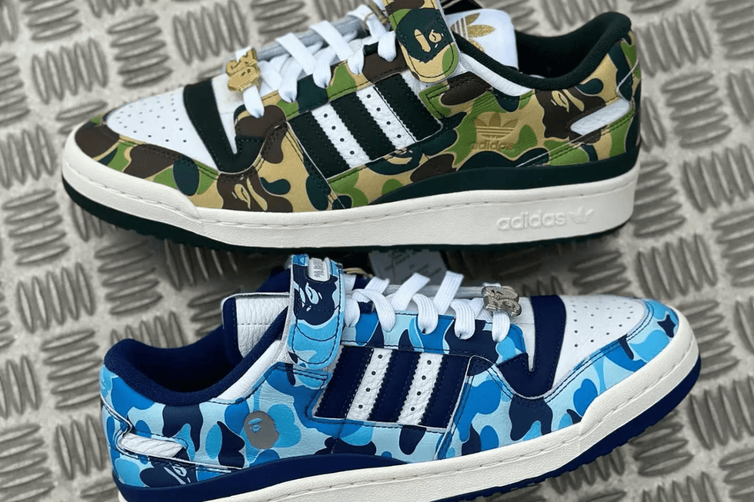 Eerste beelden BAPE x adidas Forum Low 30th Anniversary