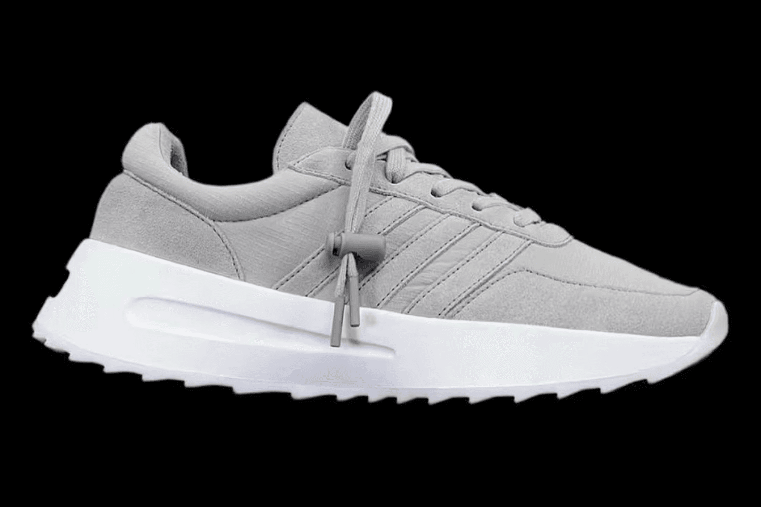 Bekijk de eerste beelden van de Fear of God Athletics x adidas Runner &#8216;Grey&#8217;