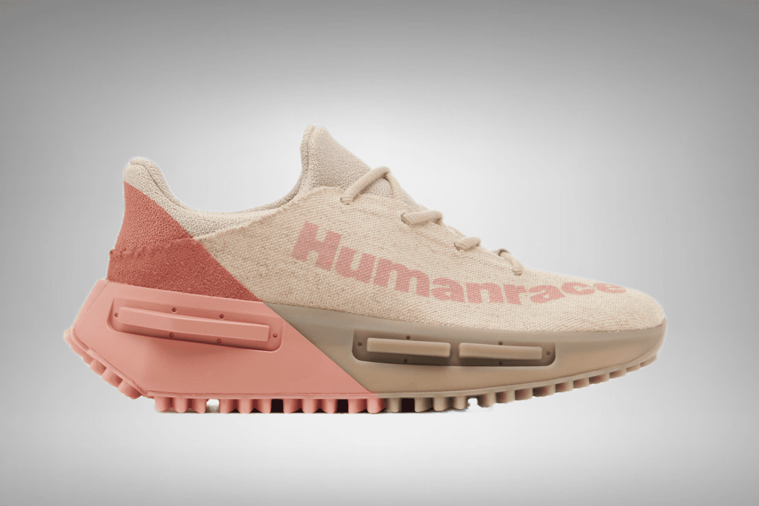 Pharrell Williams en adidas onthullen nieuwe NMD S1 MAHBS &#8216;Oatmeal Pink&#8217;