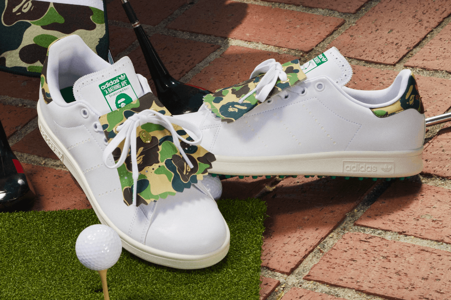 BAPE geeft de adidas Stan Smith een golf make-over