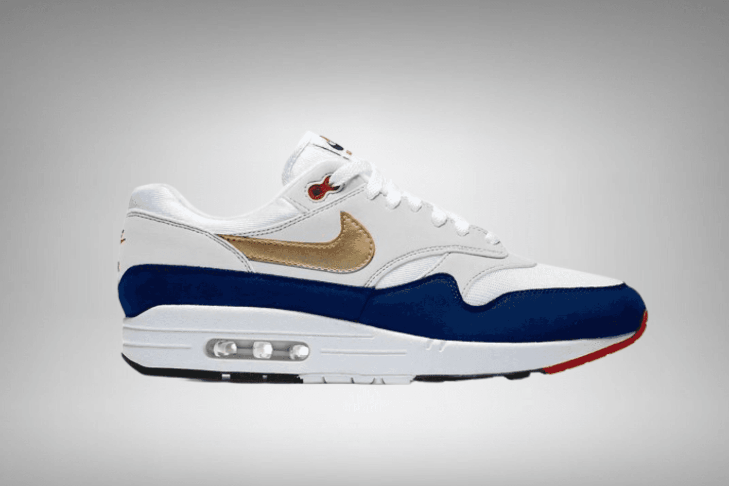 Mock-up beelden van de verwachte Nike Air Max 1 &#8216;Olympic&#8217;