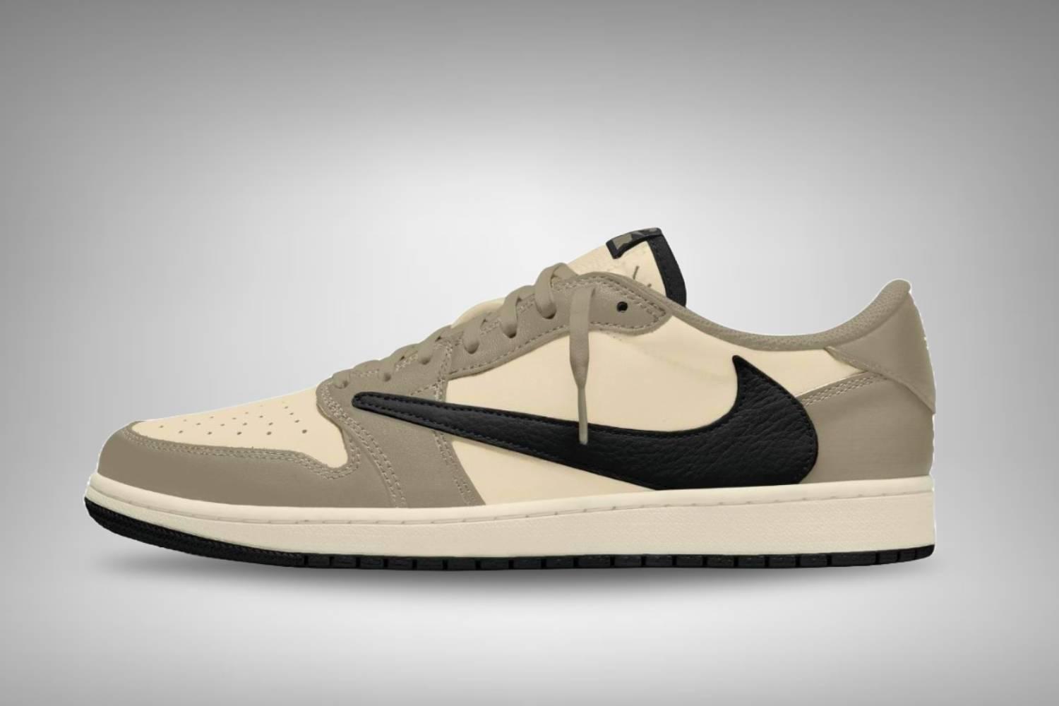 Het gerucht gaat dat een Travis Scott x Air Jordan 1 Low &#8216;Pale Vanilla&#8217; zal droppen