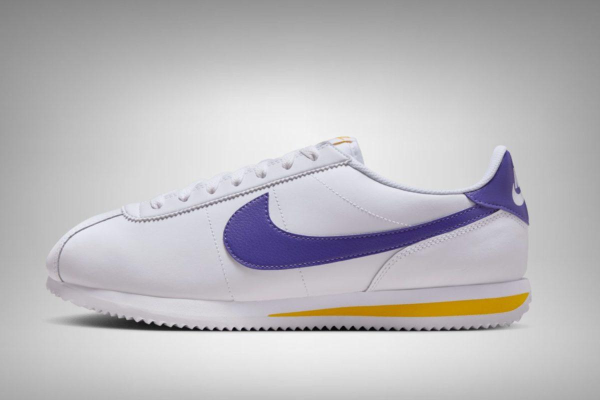 De Nike Cortez krijgt een Los Angeles Lakers make-over