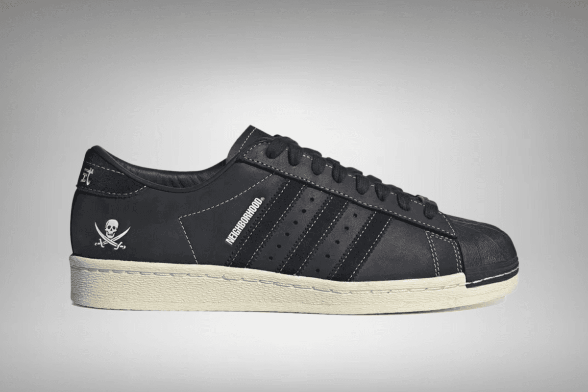 Release reminder: Neighborhood x adidas Superstar &#8216;Core Black&#8217;