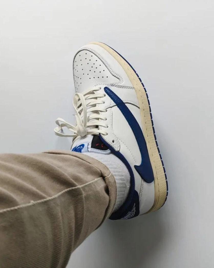 Travis Scott x Fragment x Air Jordan 1 Low OG 'Military Blue'