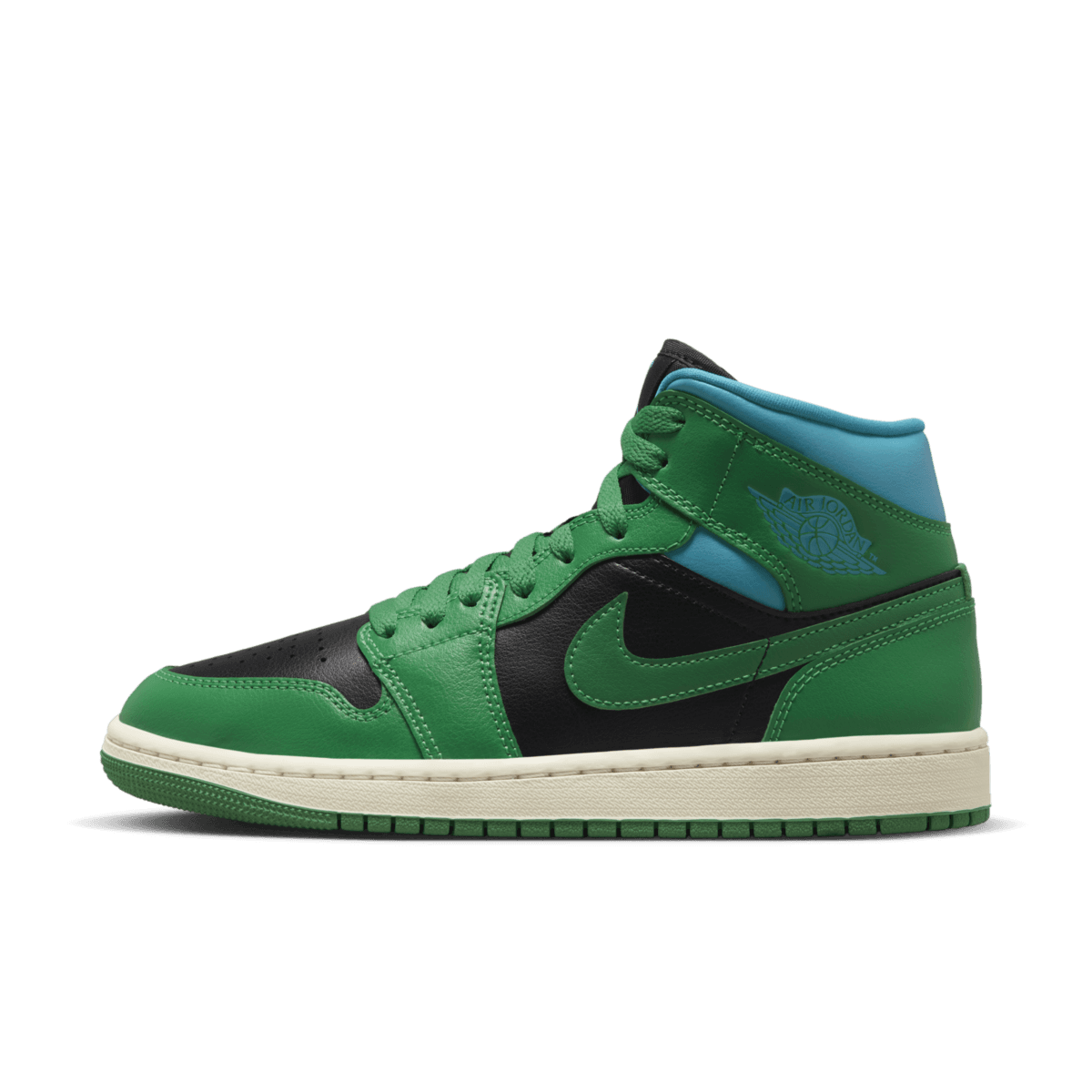 Air Jordan 1 Mid WMNS 'Lucky Green Aquatone'