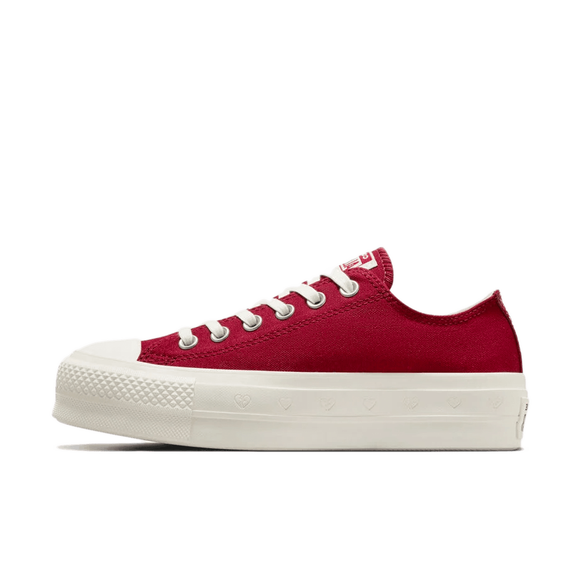 Converse Chuck Taylor All Star Lift Platform Low 'Park Red' - Valentine's Day Pack