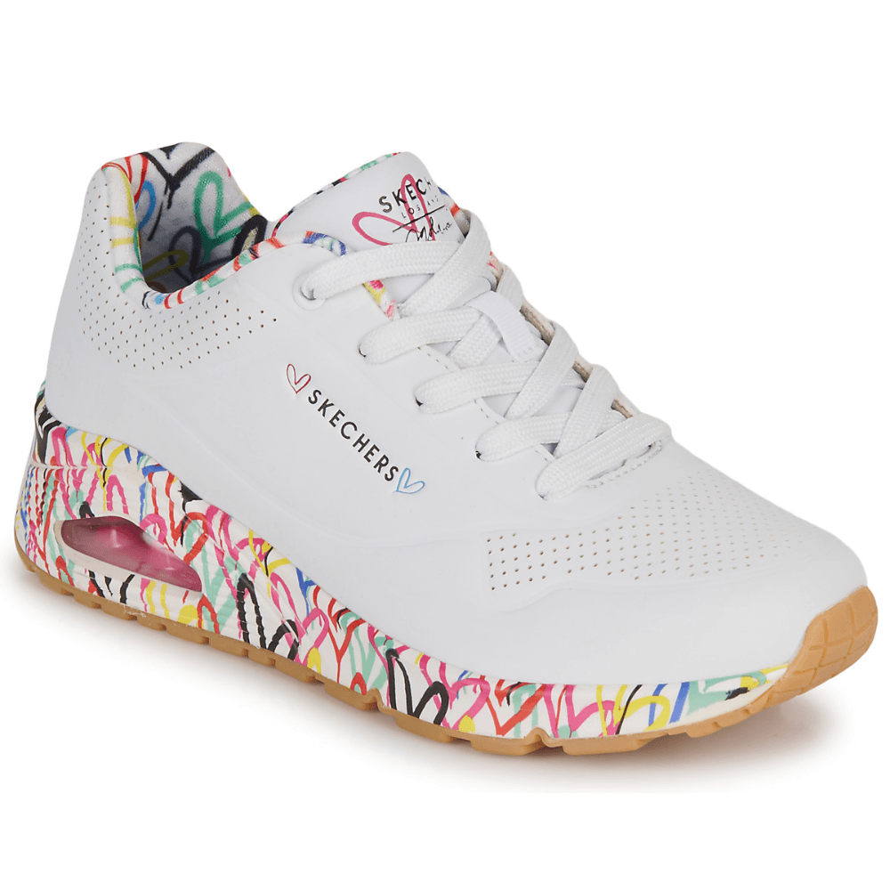 James Goldcrown X Skechers Uno White Marathon Running