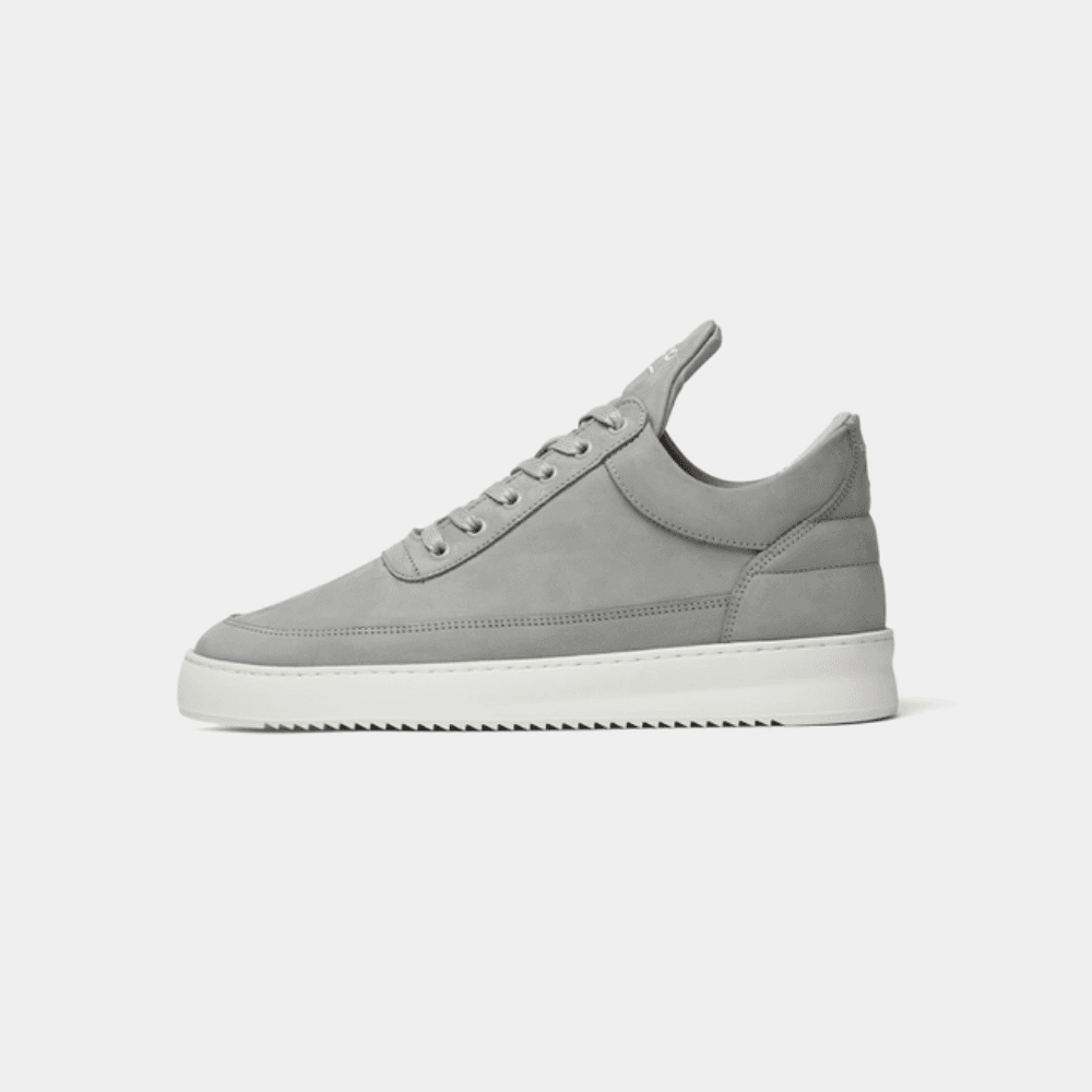 Filling Pieces Low Top Ripple Nubuck Cement Grey