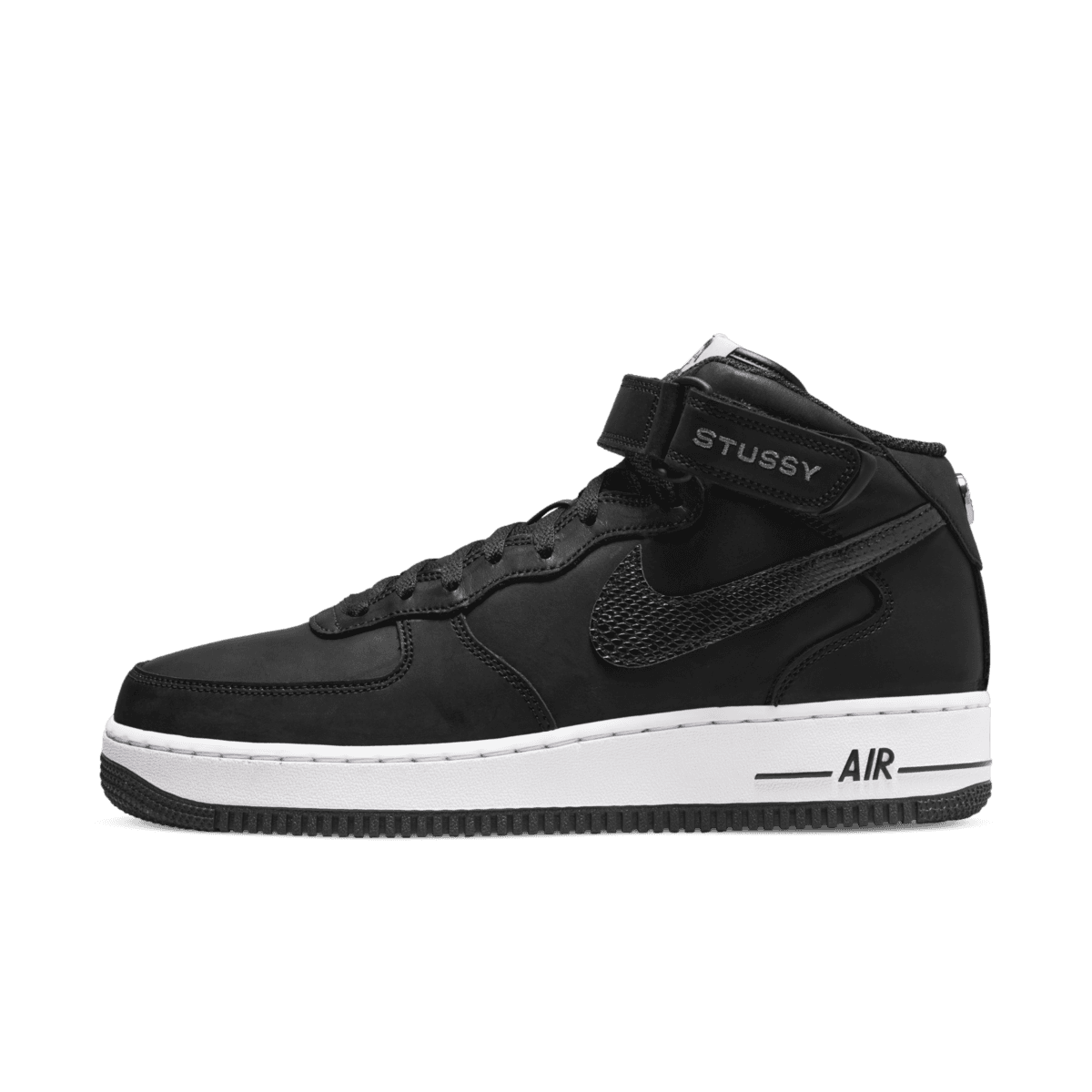 Stussy x Nike Air Force 1 Mid 'Black'