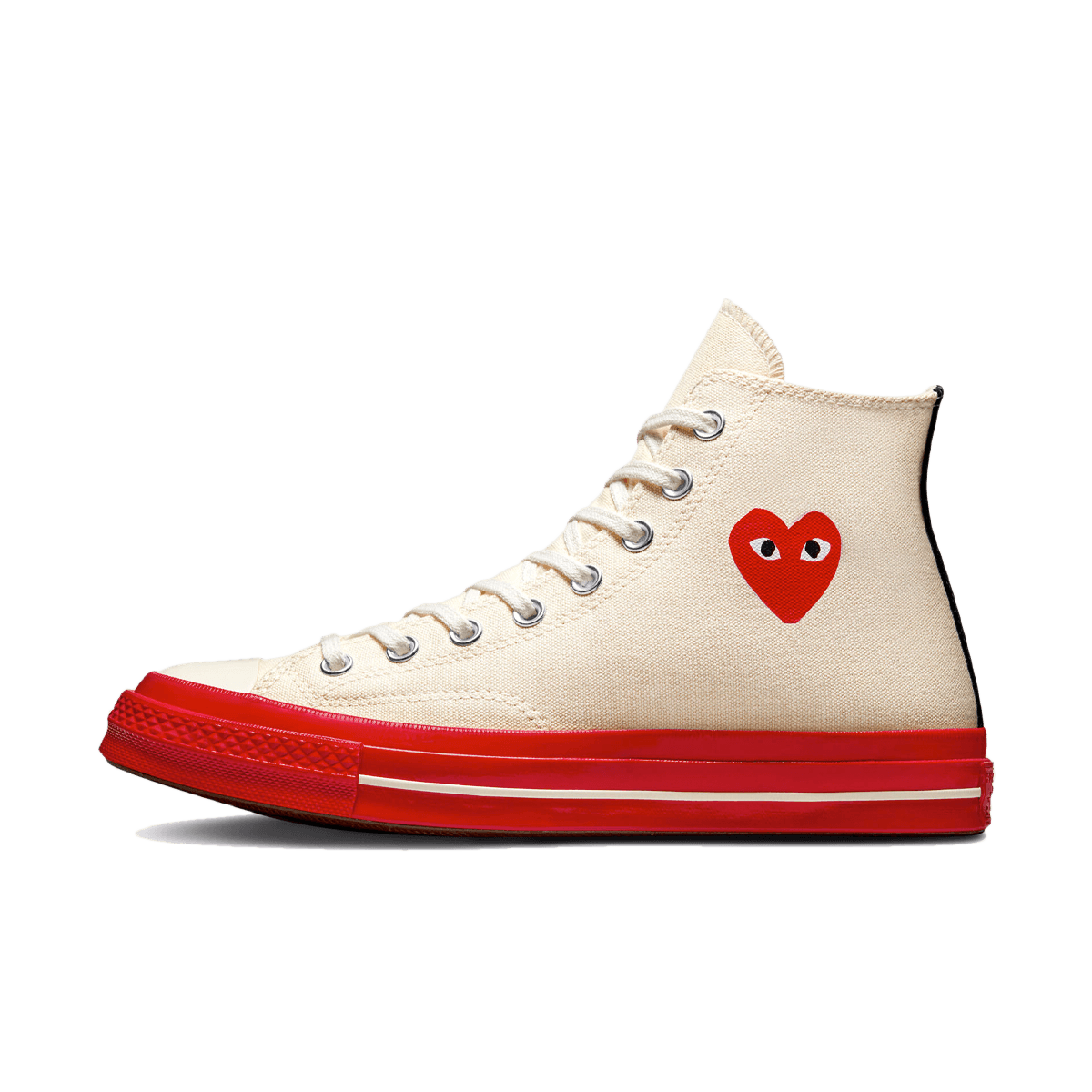 Comme des Garçons x Converse Chuck 70 Hi 'Egret' - Red Sole