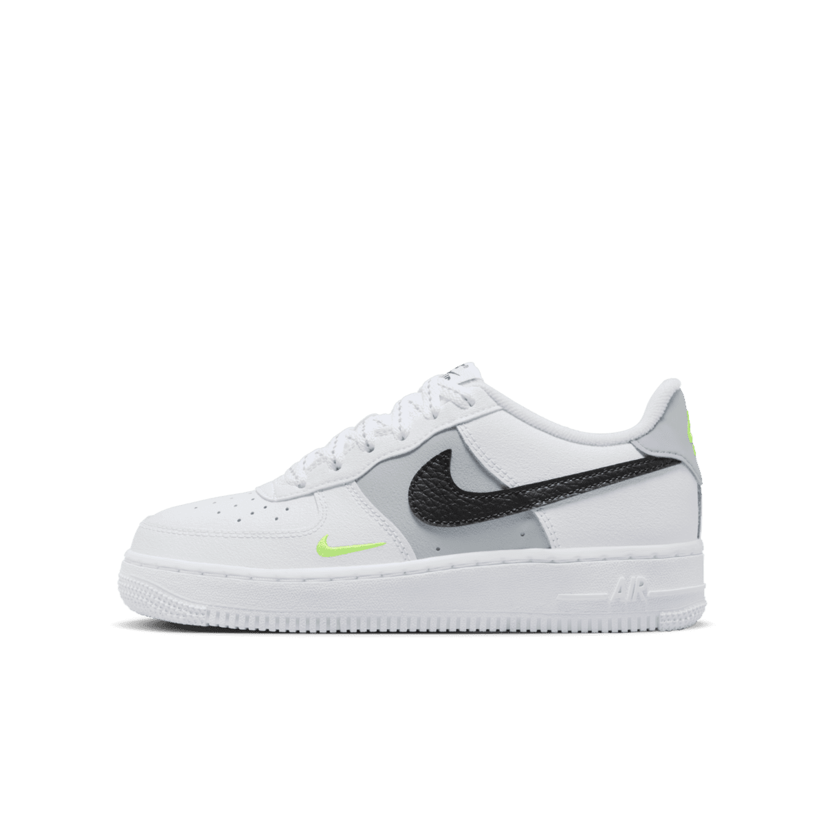 Nike Air Force 1 GS 'Volt Mini Swoosh'