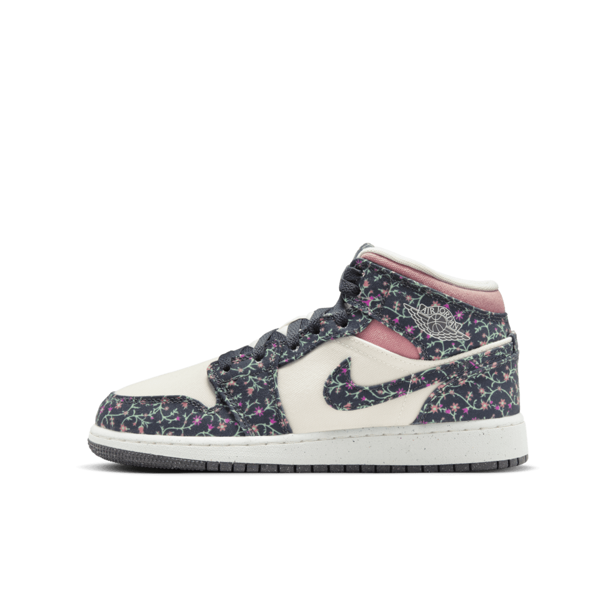 Air Jordan 1 Mid SE GS 'Floral Canvas'