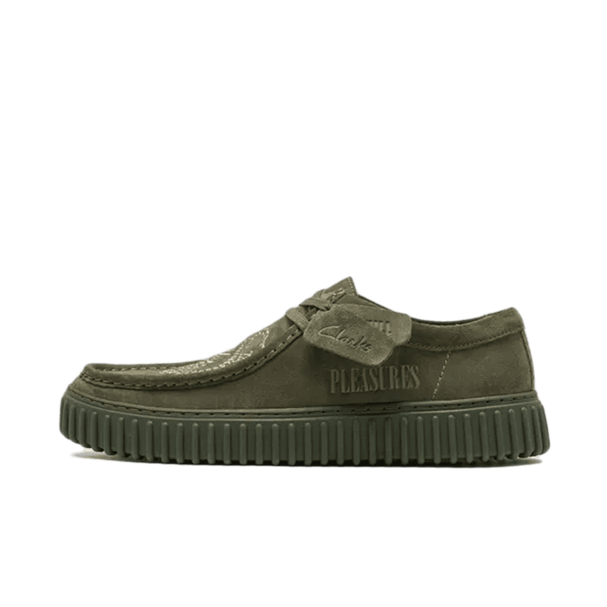 Martin Rose x Pleasures x Clarks Torhill Low 'Olive Suede'