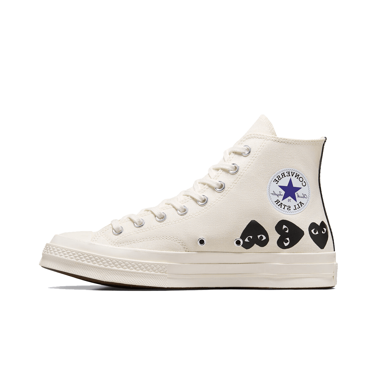 Comme des Garçons PLAY x Converse Chuck 70 Hi 'White Multi Heart'