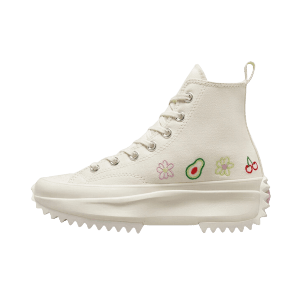 Converse Run Star Hike Platform High 'Embroidered Fruits & Florals'