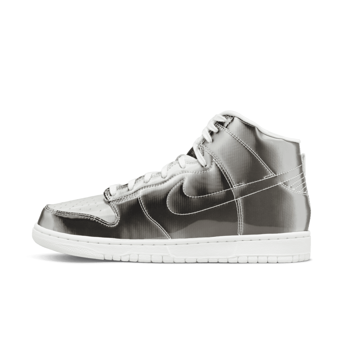 CLOT X Nike Dunk High Flux 'Metallic Silver'