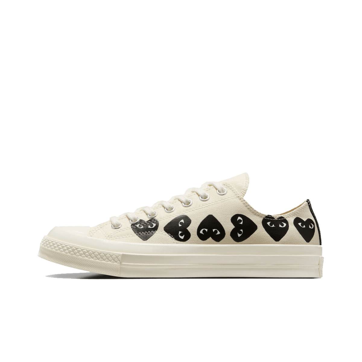 Comme des Garçons PLAY x Converse Chuck 70 Low 'White Multi Heart'