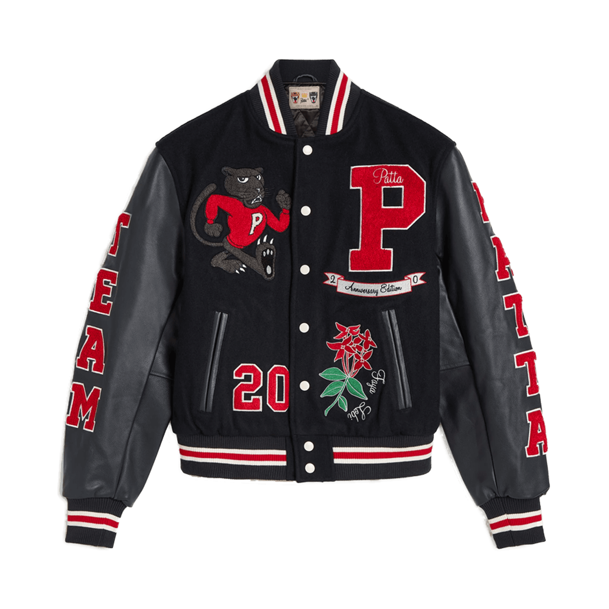 Patta 20th Anniversary Varsity Jacket 'Navy & Red'