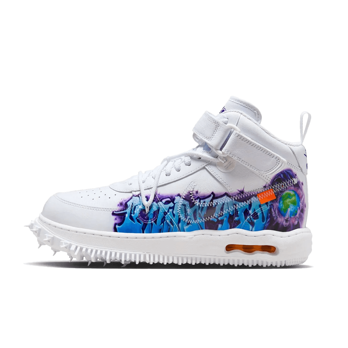 Off-White x Nike Air Force 1 Mid 'Graffiti White'