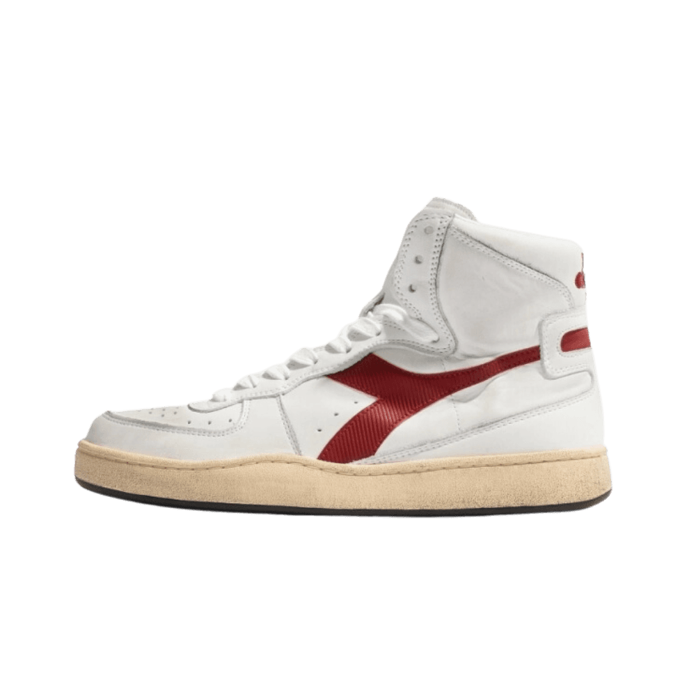 Diadora MI Basket Used White/ Garnet