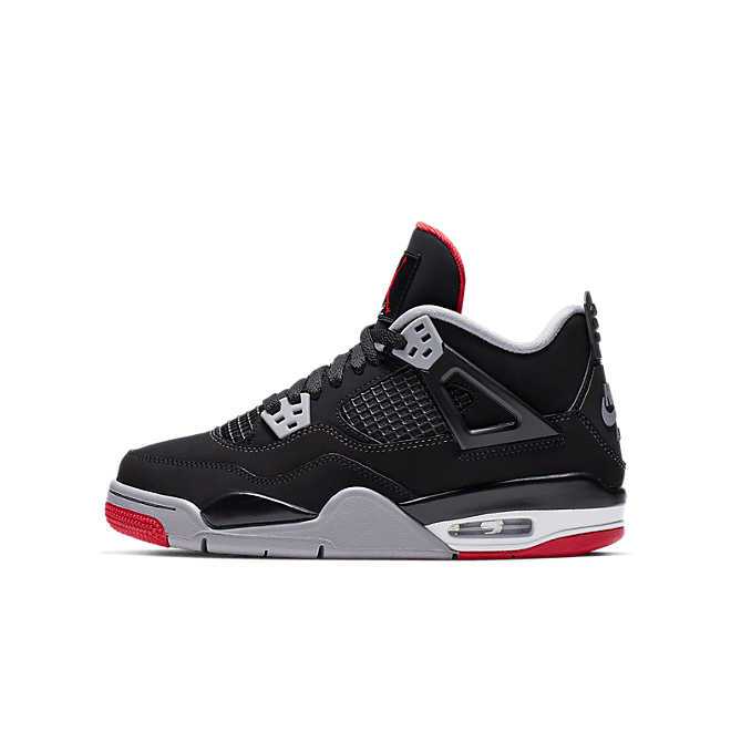 Nike Air Jordan IV Retro GS Black / Fire Red / Cement Grey