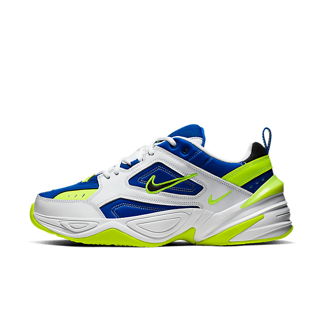 Nike M2K Tekno (White / Black - Volt - Racer Blue)