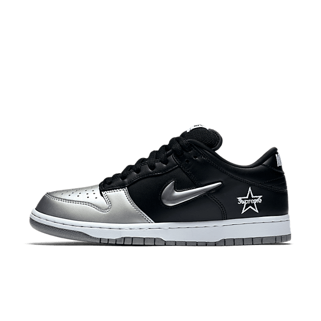 Supreme X Nike SB Dunk Low 'Black/Silver'