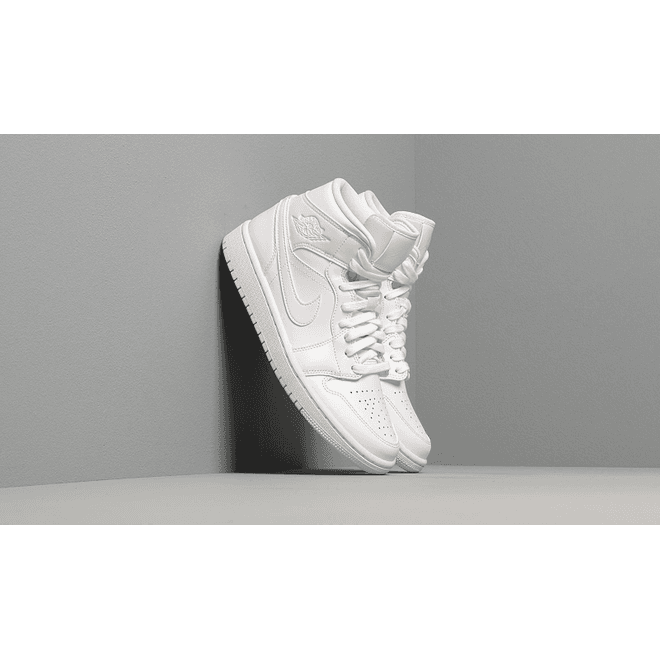 Wmns Air Jordan 1 Mid White/ White-White