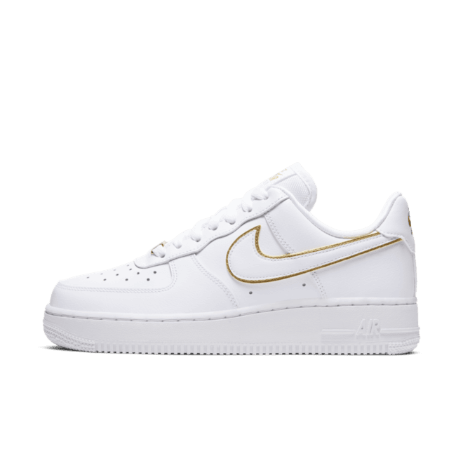 Nike WMNS Air Force 1 '07 'White' Gold Swoosh Pack