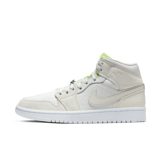 Air Jordan 1 WMNS Mid 'White/Volt'