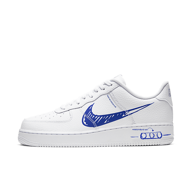 Nike Air Force 1 LV8 Utility Schematic 'White/Blue'