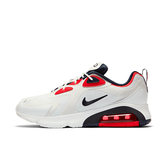 Nike Air Max 200 White Red Obsidian