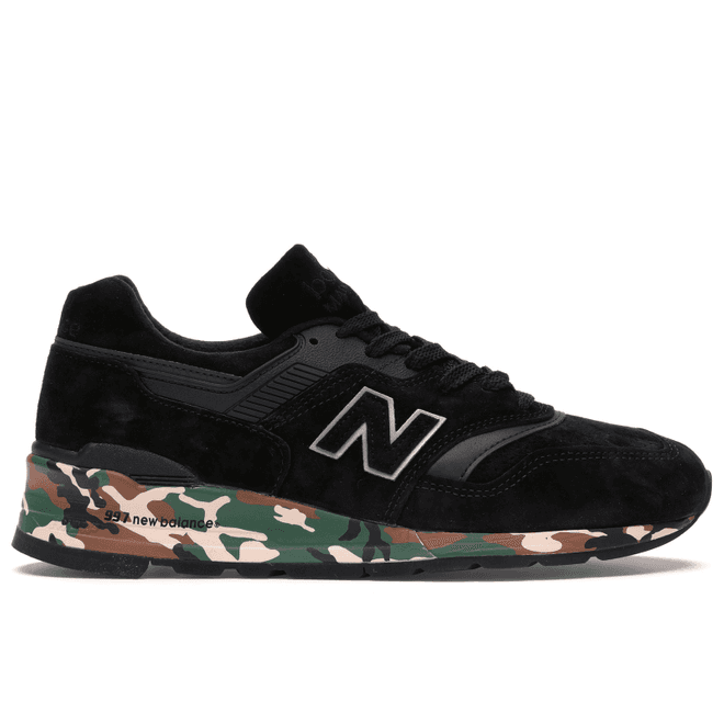 New Balance 997 Black Camo Midsole