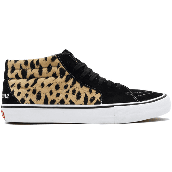 Vans Sk8-Mid Supreme Velvet Leopard Black