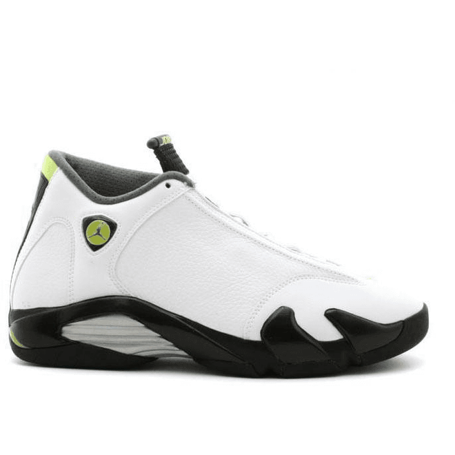 Jordan 14 Retro White Chartreuse