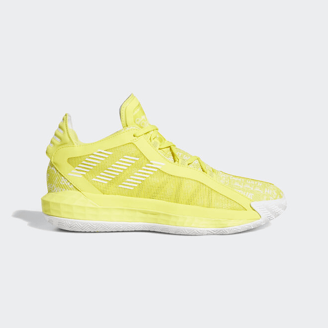 adidas Dame 6 Shock Yellow White