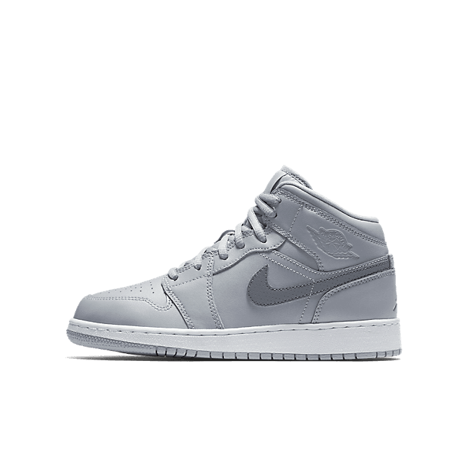 Jordan 1 Retro Mid Wolf Grey Cool Grey (GS)