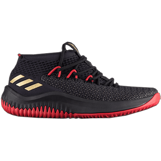 adidas Dame 4 Black Gold Scarlet