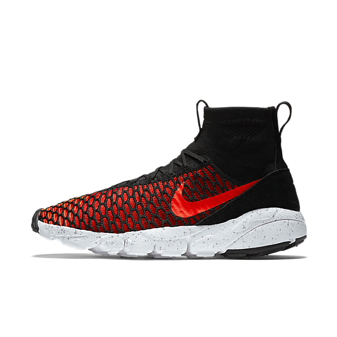 Nike Air Footscape Magista Flyknit Black/Bright Crimson-Gym Red-Cool Grey