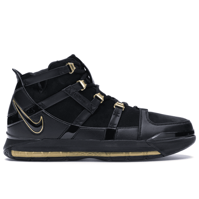 Nike LeBron Zoom 3 Black Metallic Gold