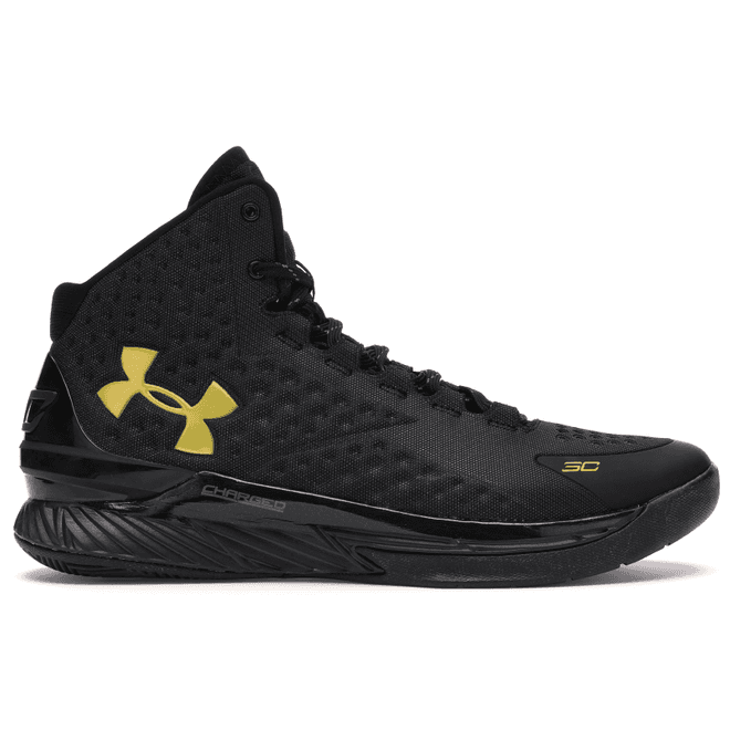 UA Curry 1 Black and Gold Banner