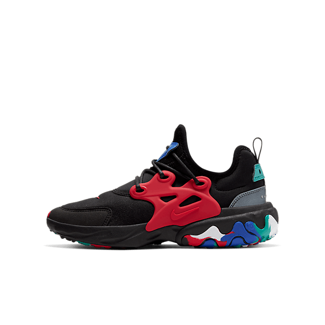 Nike React Presto Black Red Multicolor (GS)