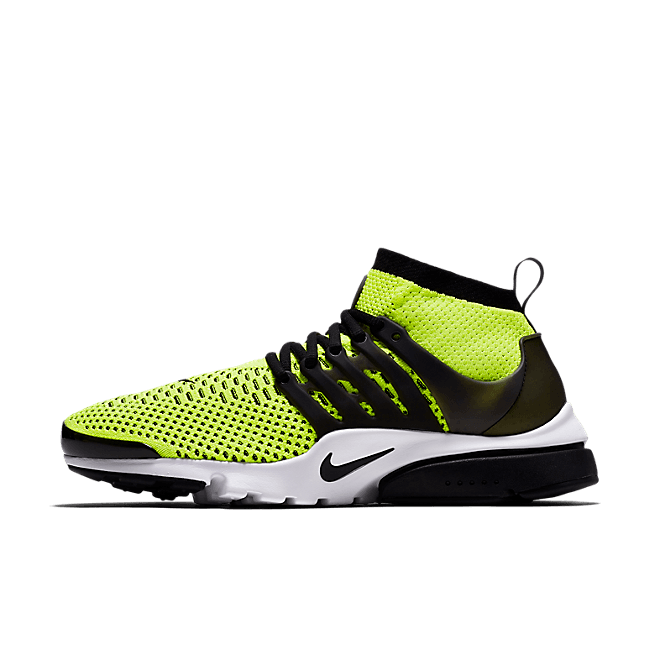 Nike Air Presto Flyknit Ultra Volt Black White