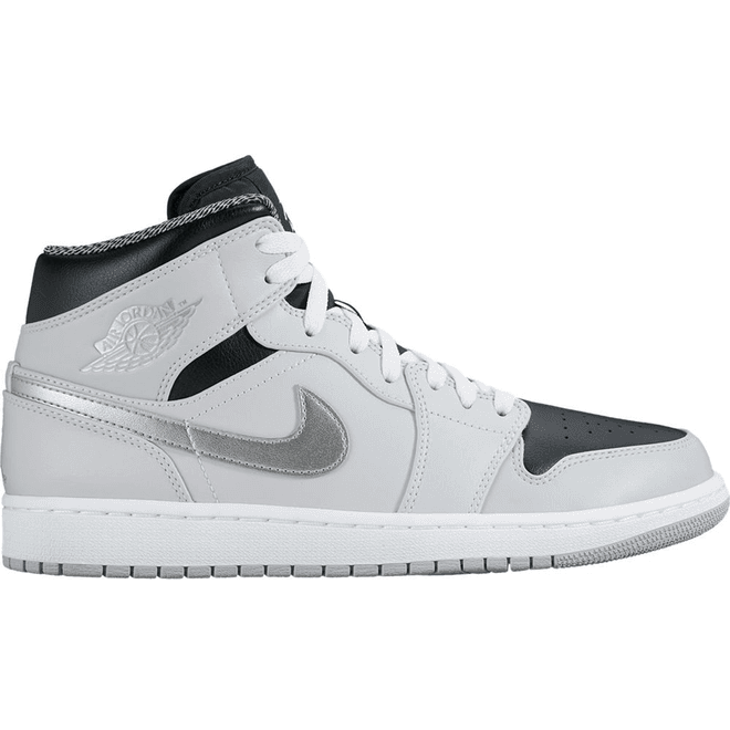 Jordan 1 Mid Pure Platinum Metallic Silver